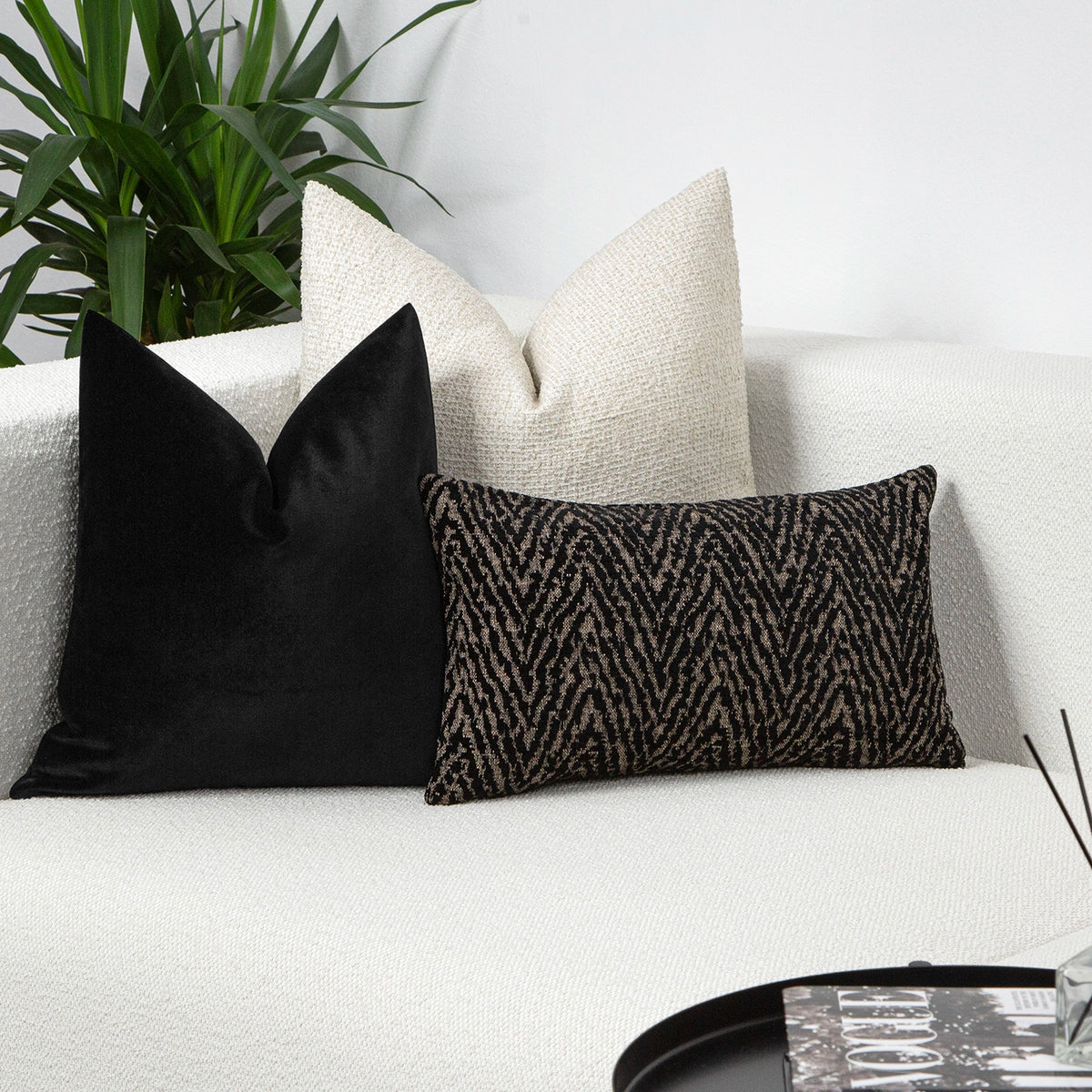 Black Velvet Pillow Cover – Soft, Elegant & Timeless