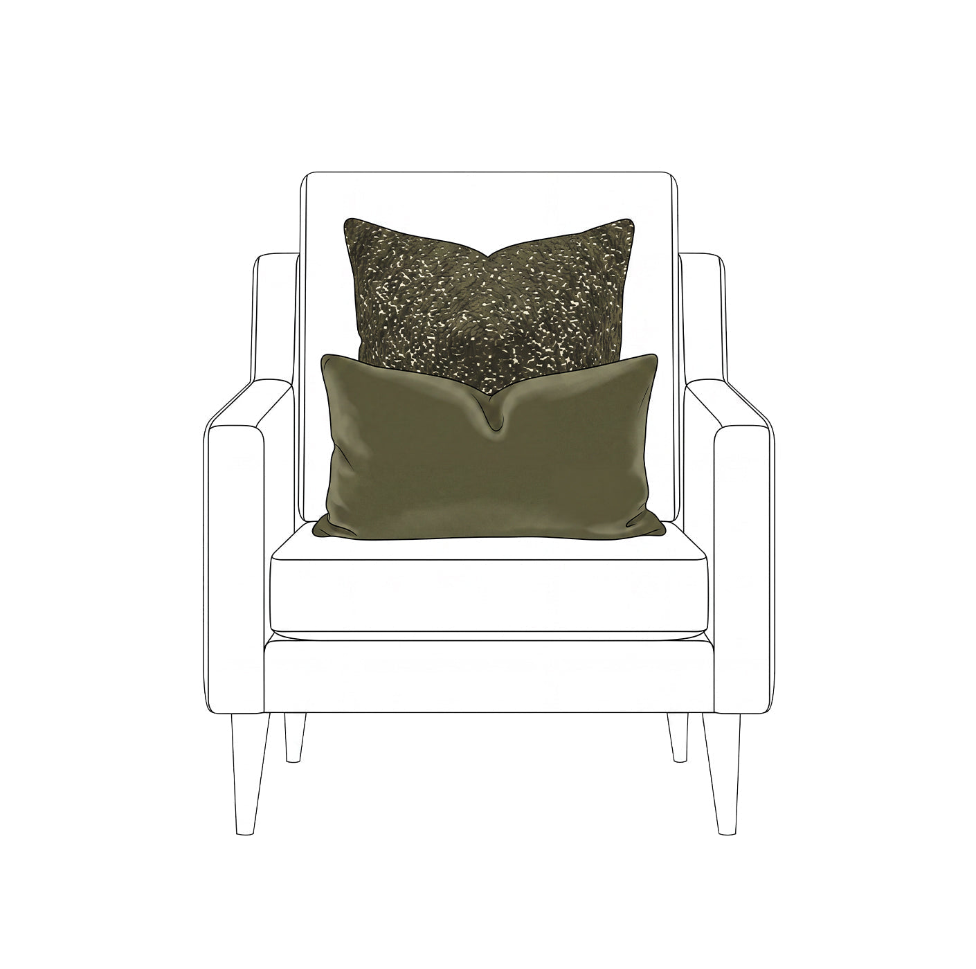 Green & Olive Pillow Covers: Refreshing Earthy Tones for Home