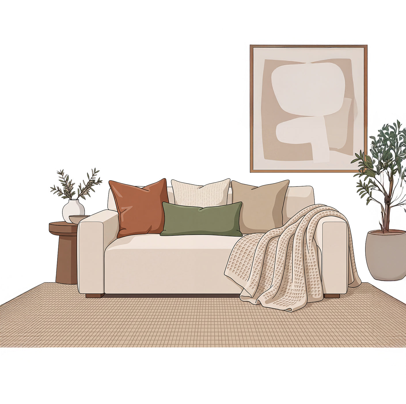 How to Choose a Sofa Throw Color for Your Living Room?