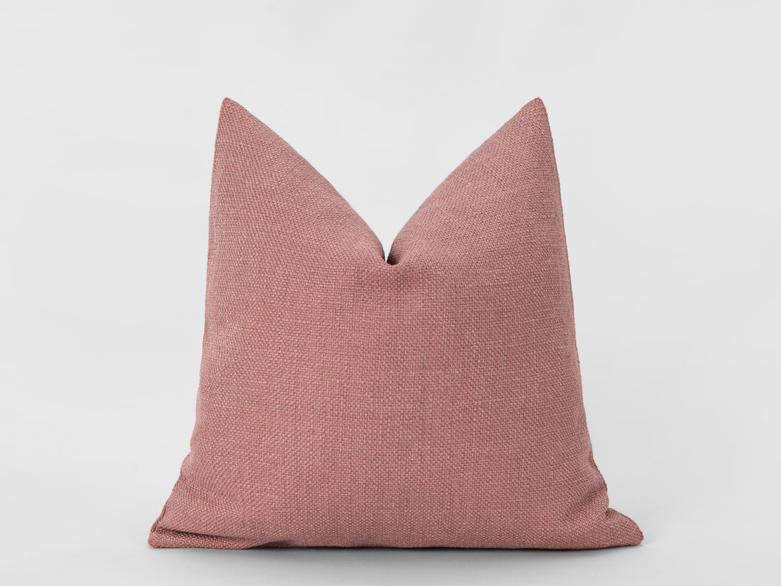 Dusty Pink Linen Pillow Cover