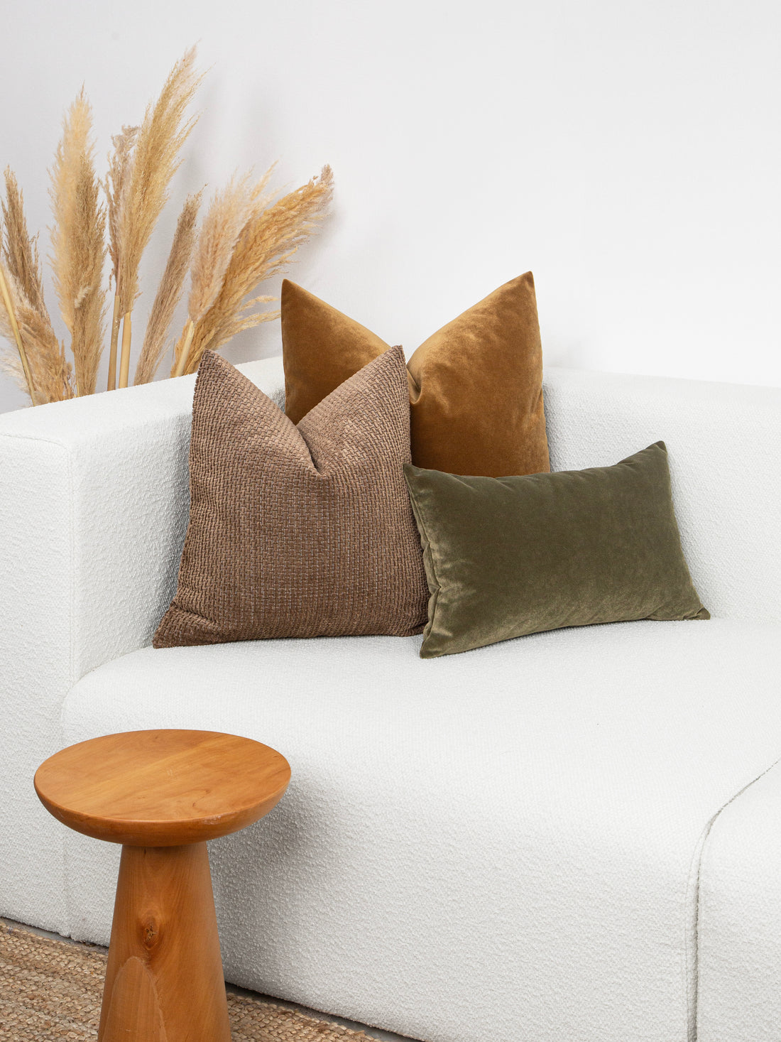 Brown Textured Pillow Cover