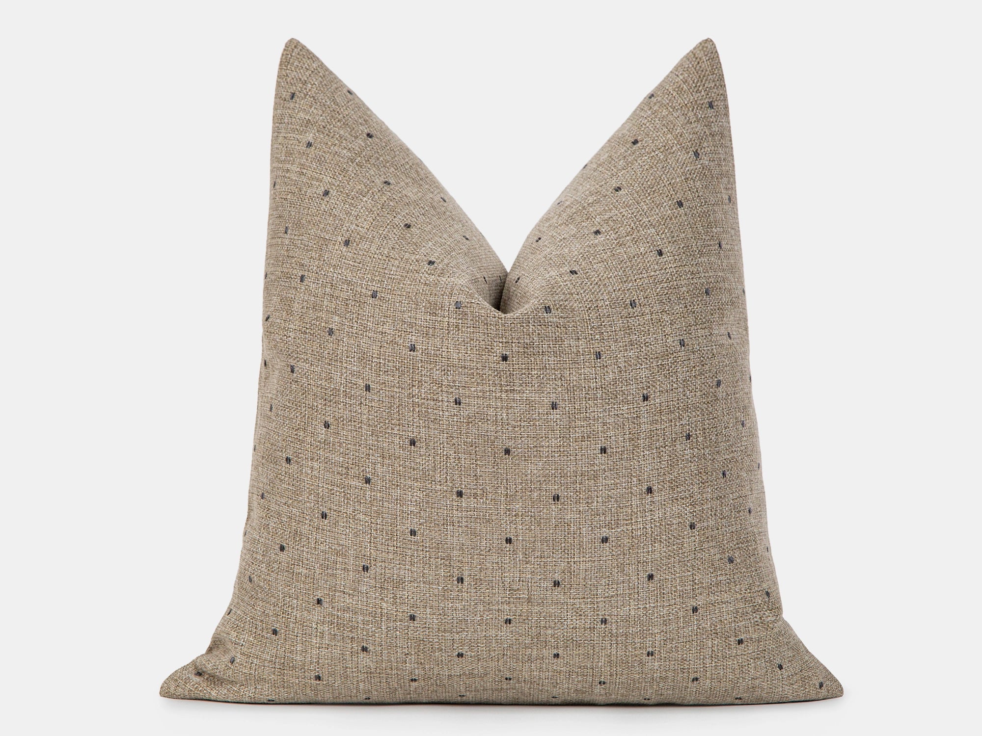 Brown Beige Dotted Pillow Cover