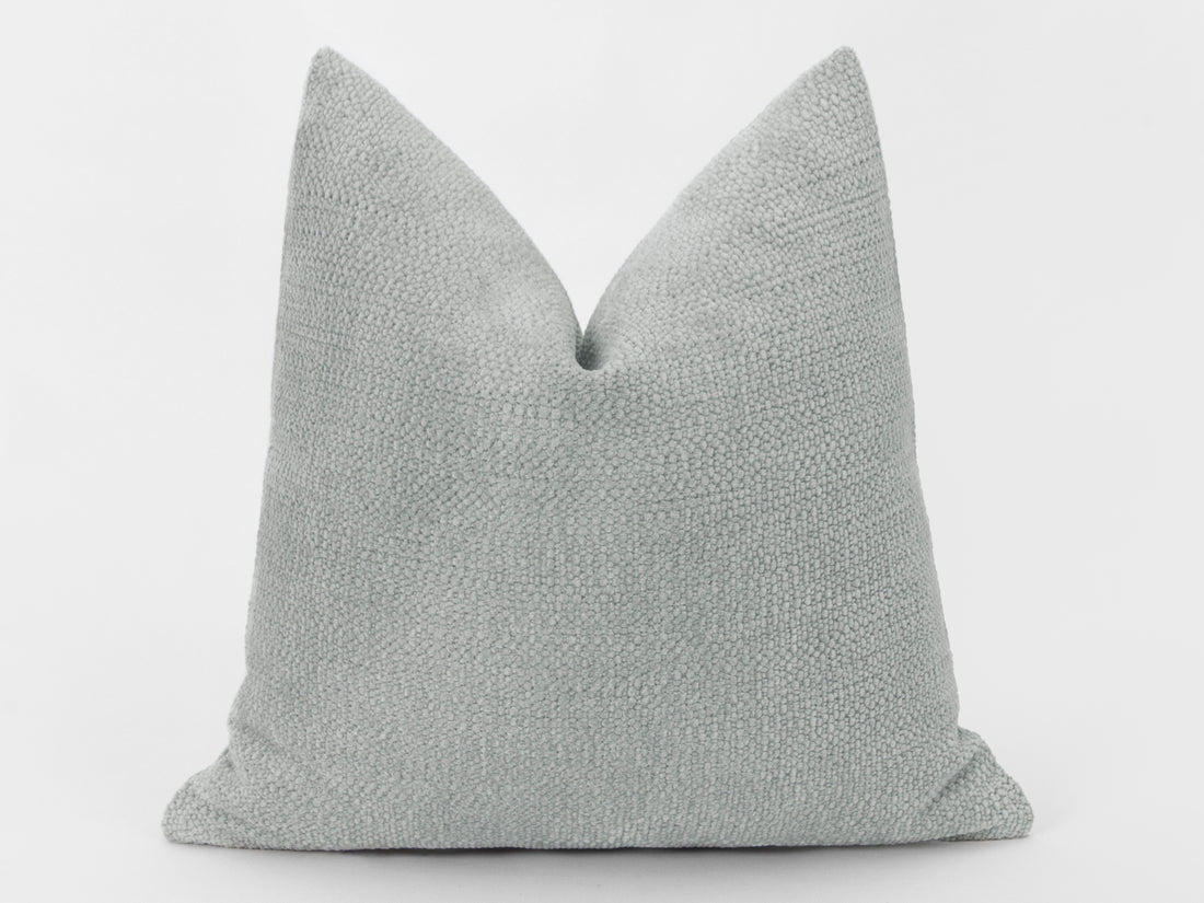 Light Gray Textured Pillow Cover