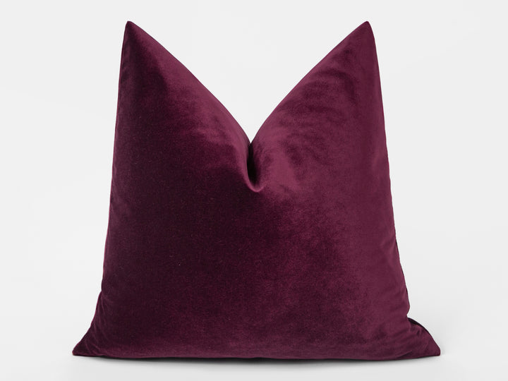 Plum Velvet Pillow Cover