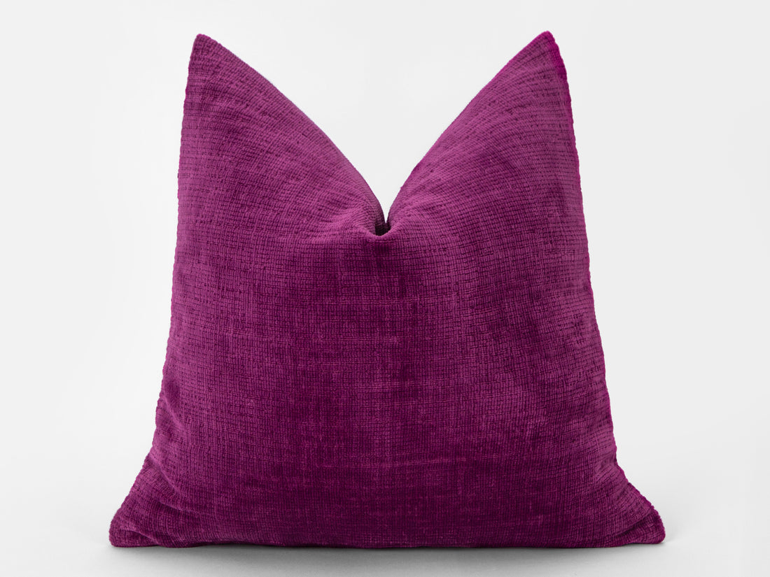 Dark Fuchsia Cozy Pillow Cover