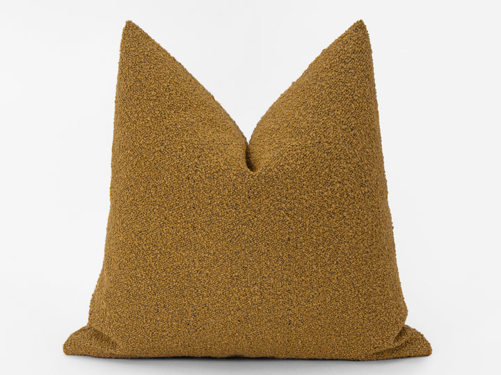 Burnt Orange Boucle Pillow Cover