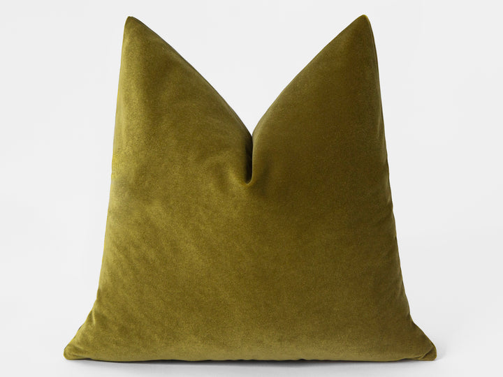 Oil Green Velvet Pillow Cover