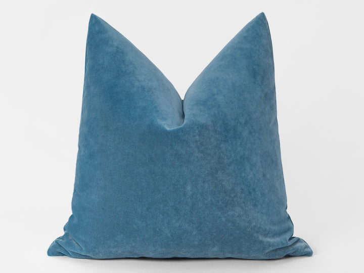 Baby Blue Velvet Pillow Cover