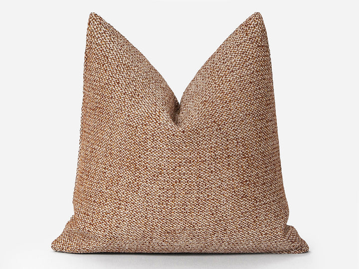 Woven Copper Textured Pillow Cover