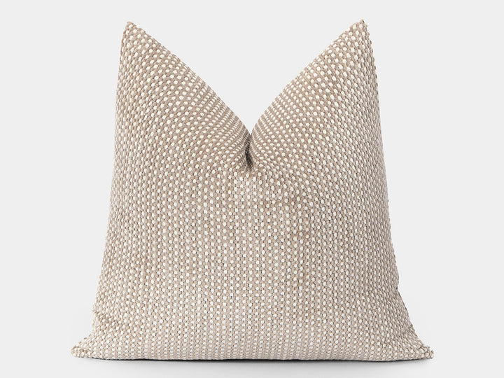 Beige Spotted Pillow Cover