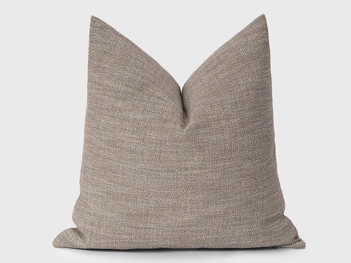 Taupe Linen Pillow Cover