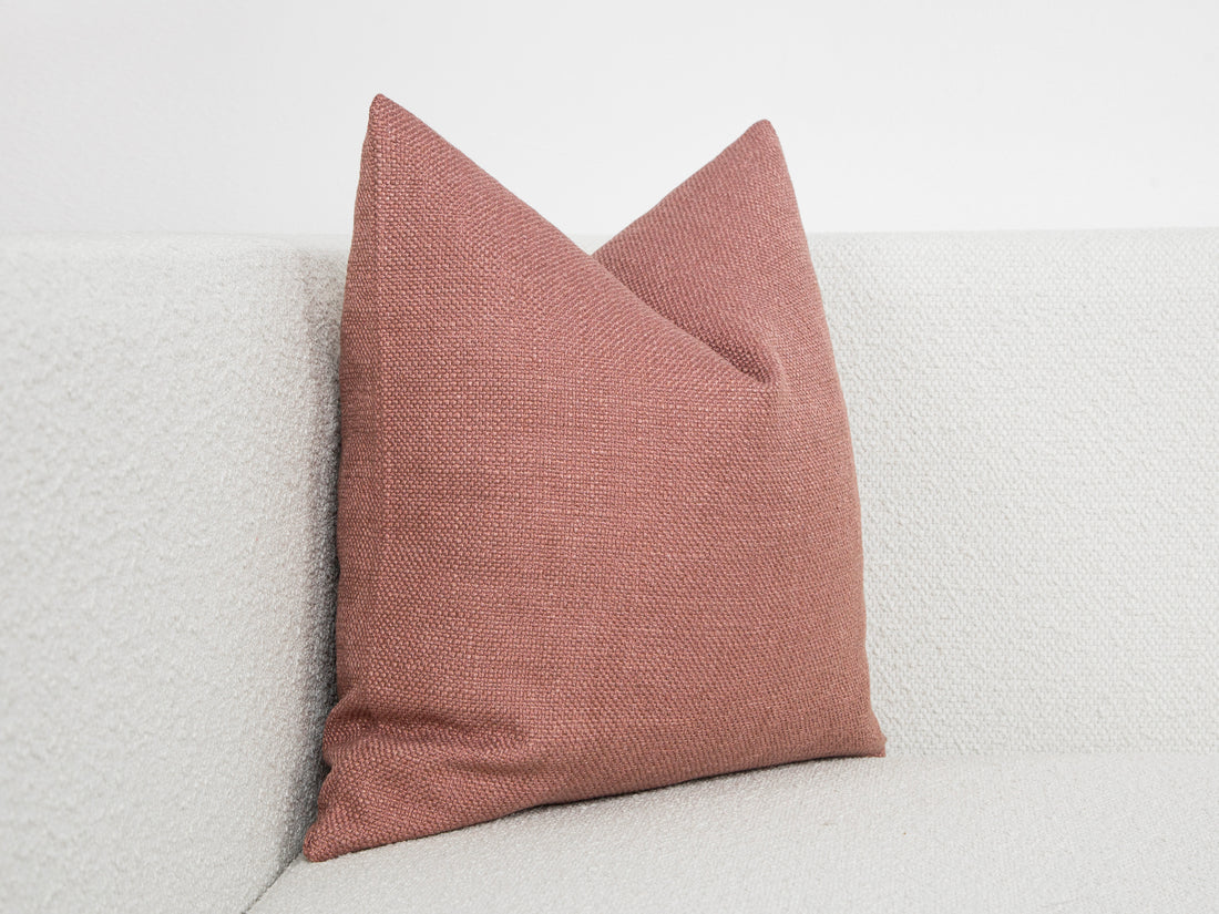 Dusty Pink Linen Pillow Cover