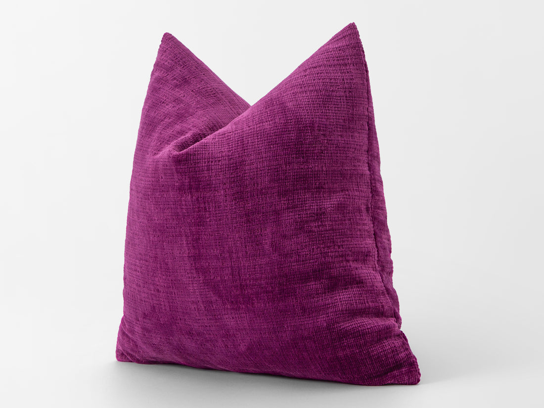 Dark Fuchsia Cozy Pillow Cover