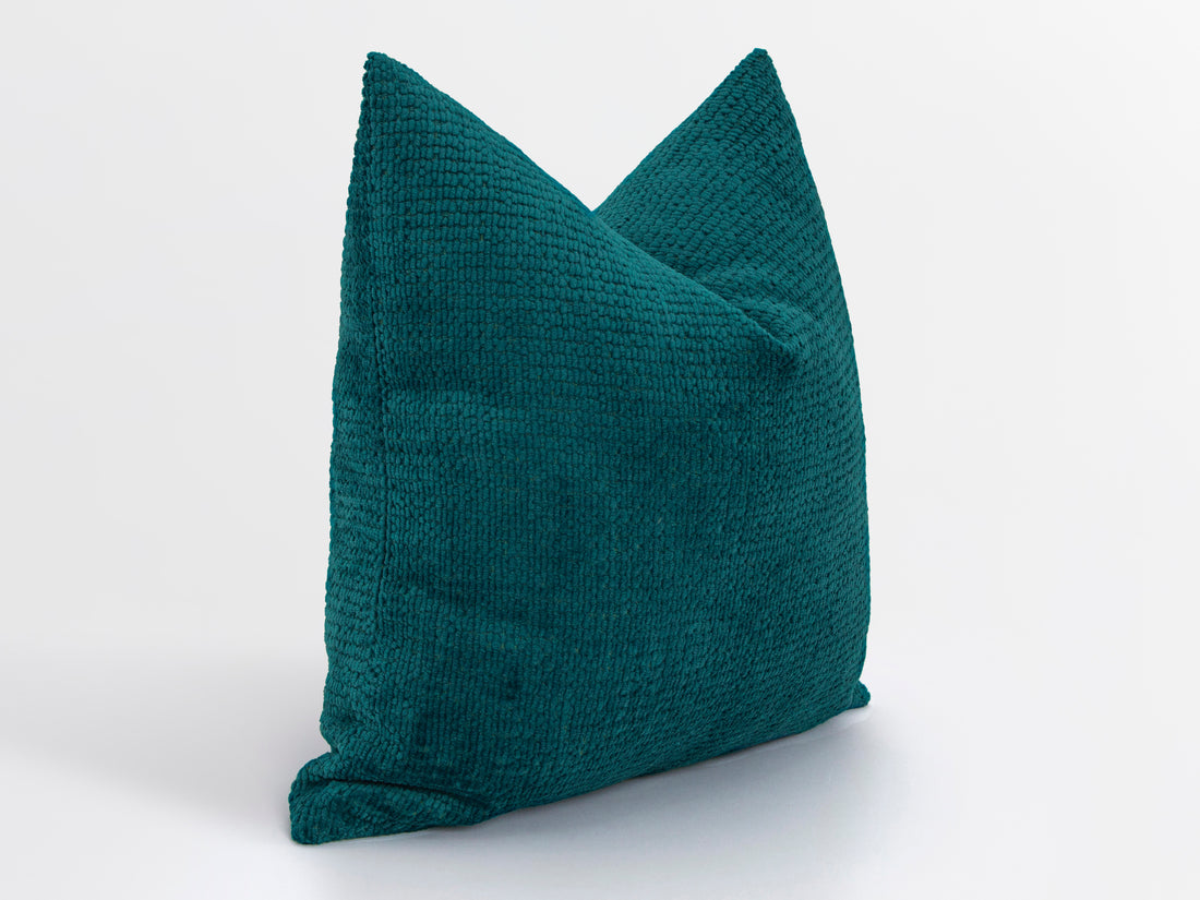 Dark Teal Cozy Pillow Cover