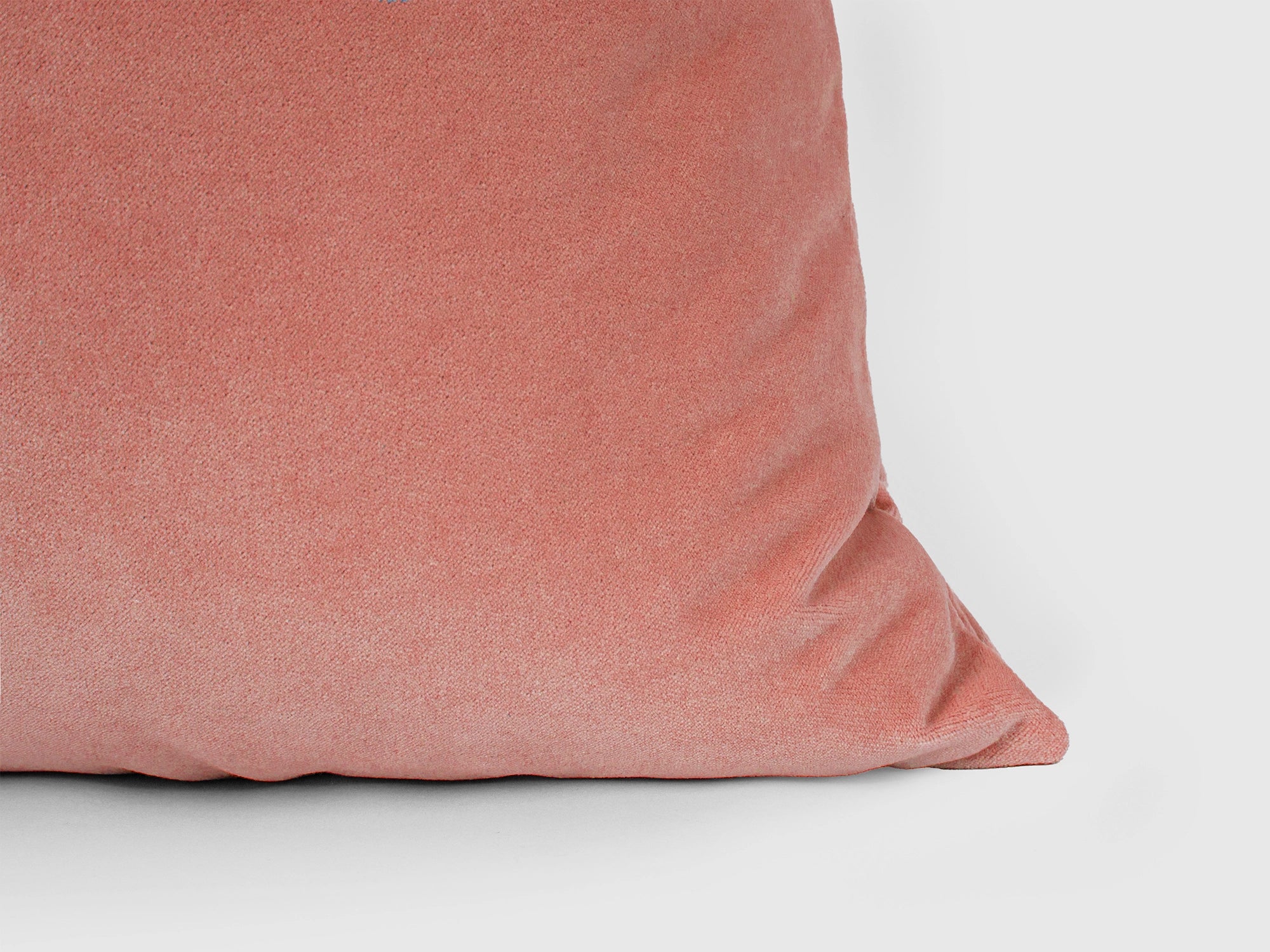 Peach Pink Velvet Pillow Cover