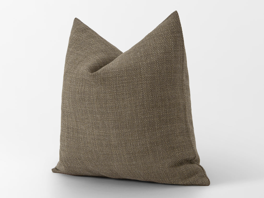 Brown Linen Pillow Cover