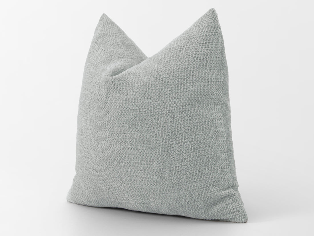 Light Gray Textured Pillow Cover