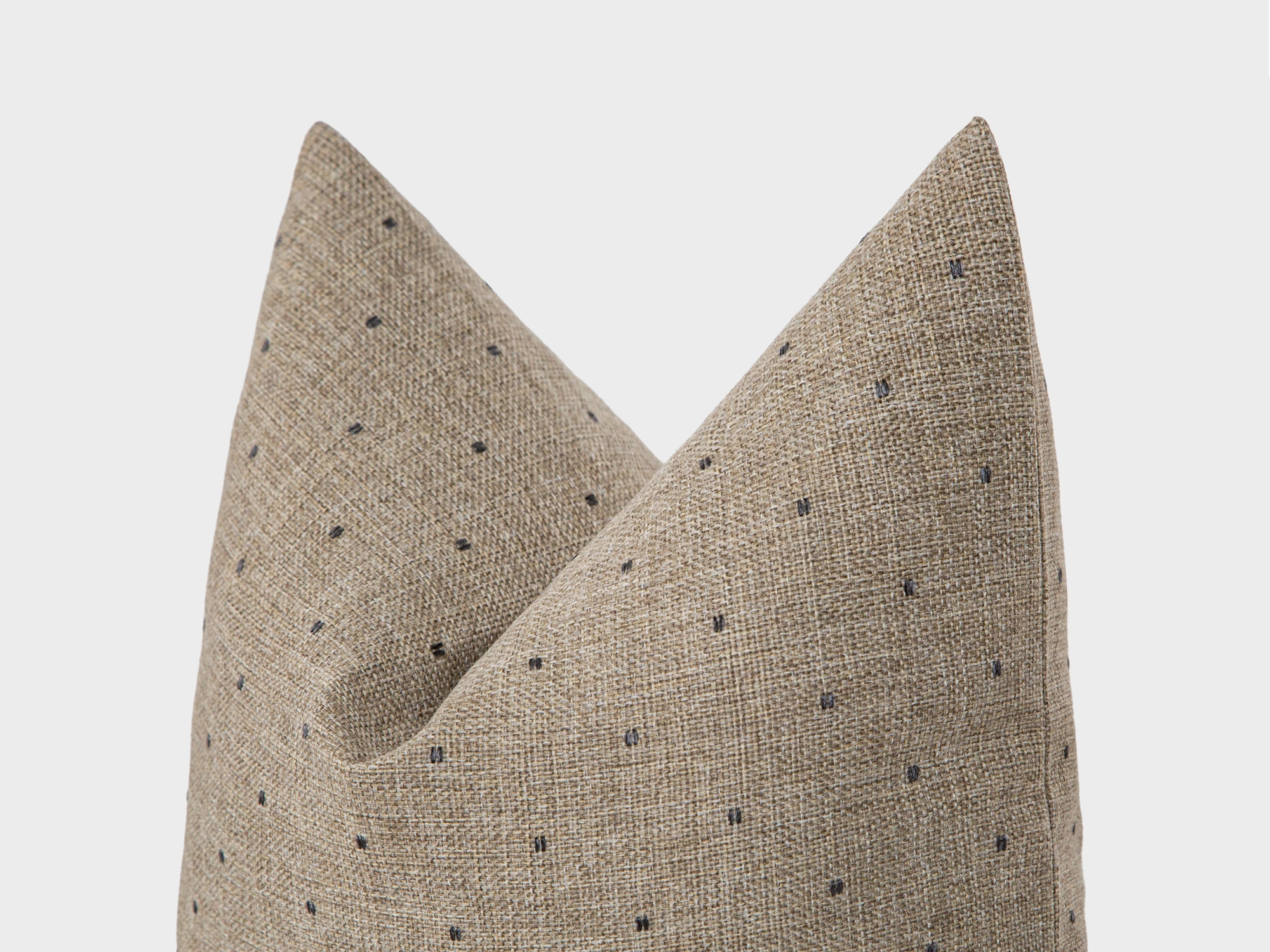 Brown Beige Dotted Pillow Cover