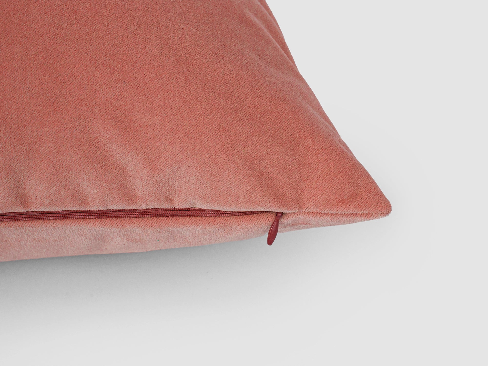 Peach Pink Velvet Pillow Cover