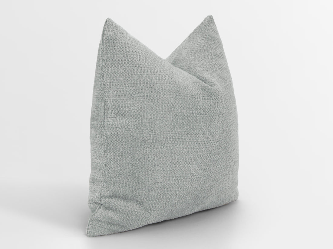 Light Gray Textured Pillow Cover