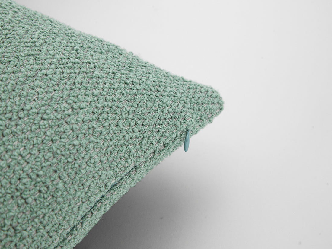 Dusty Green Boucle Pillow Cover