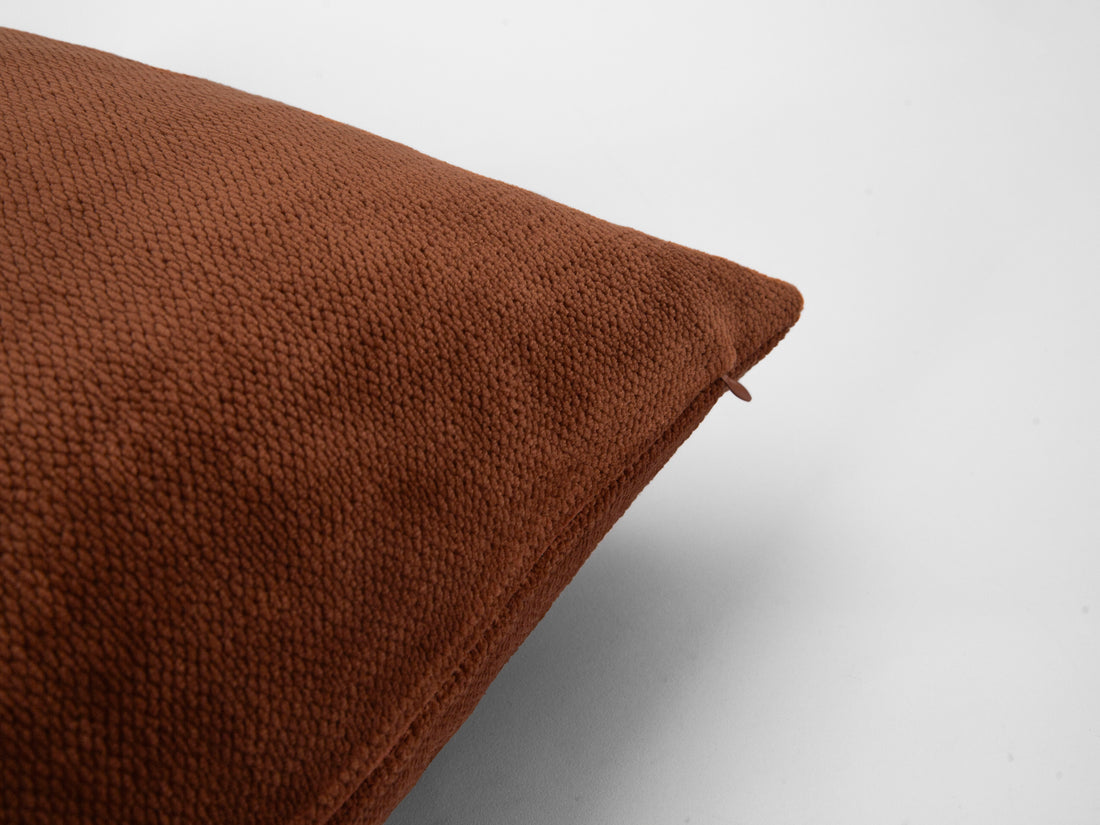 Terracotta Soft Textured Pillow Cover