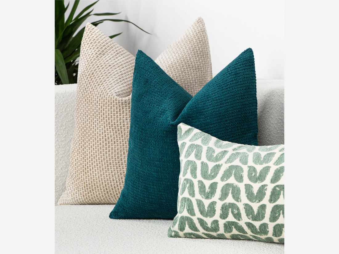 Dark Teal Cozy Pillow Cover