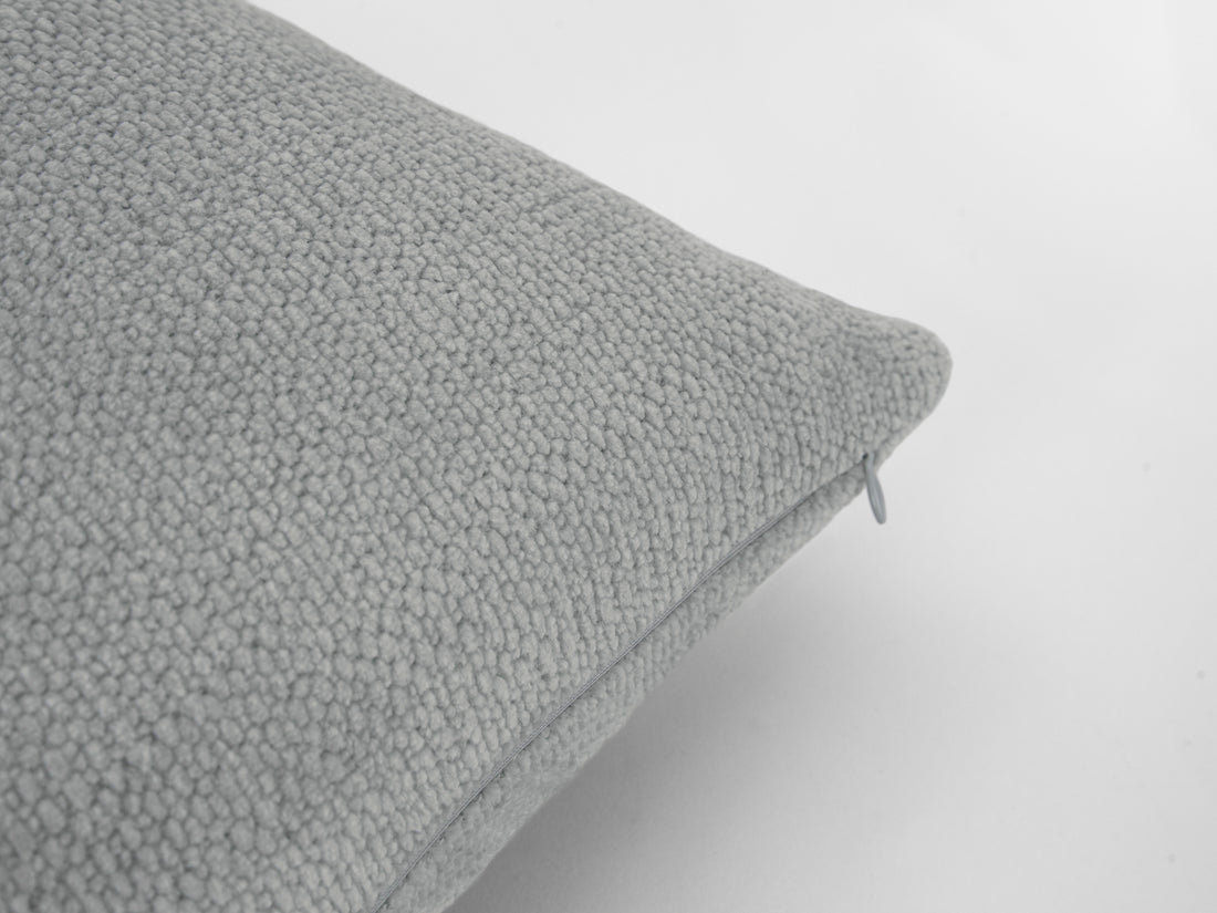 Light Gray Textured Pillow Cover