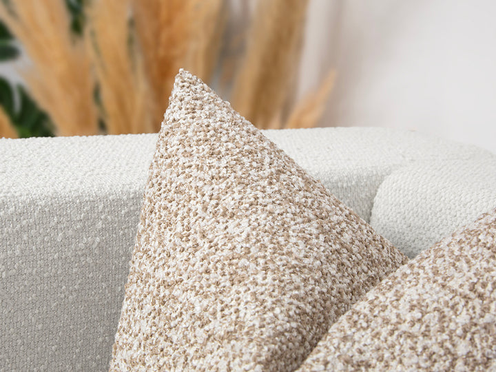 Earthy Boucle Boho Pillow Cover