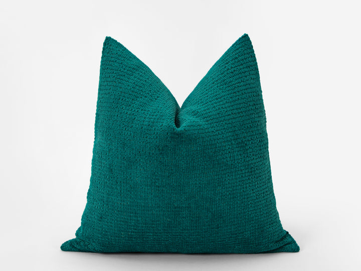 Dark Teal Cozy Pillow Cover