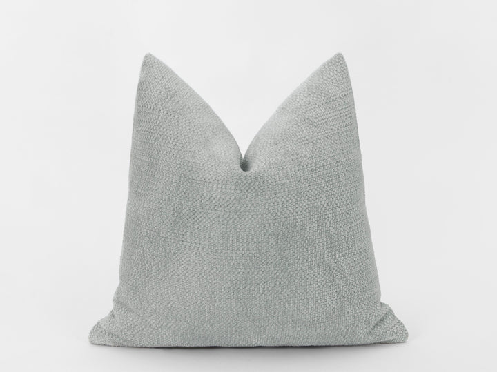 Light Gray Textured Pillow Cover