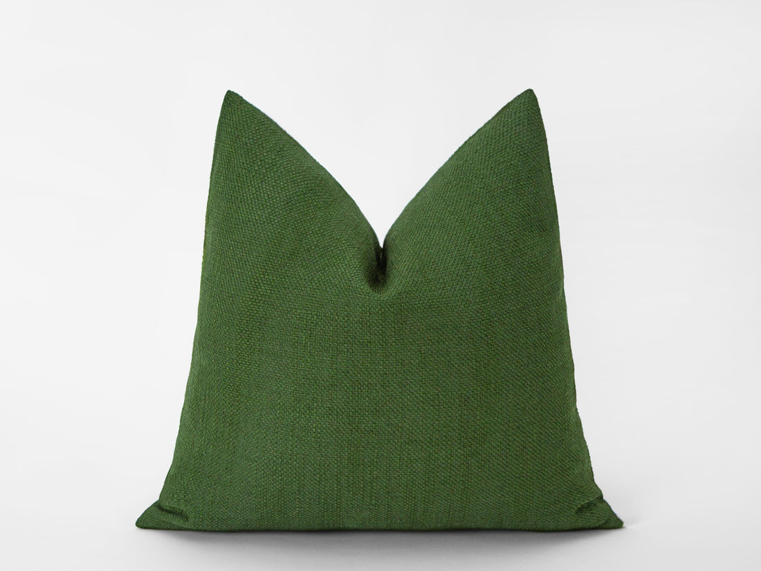 Green Linen Pillow Cover