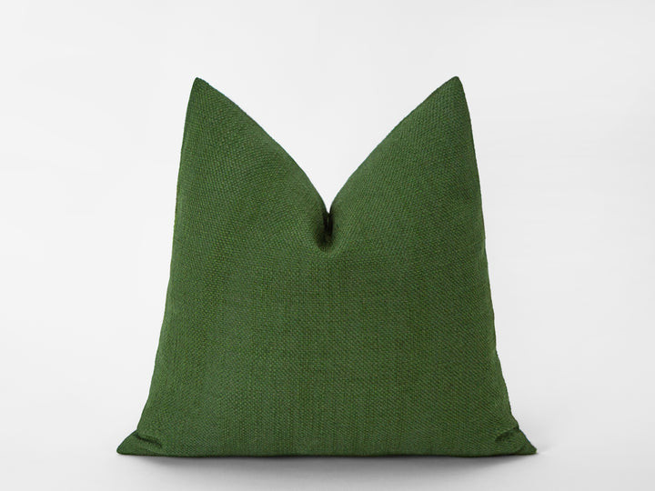 Green Linen Pillow Cover