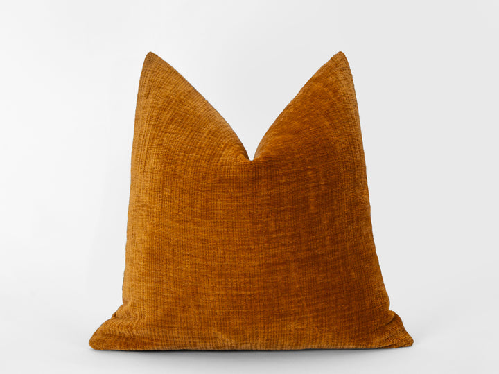 Burnt Orange Soft Textured Pillow Cover