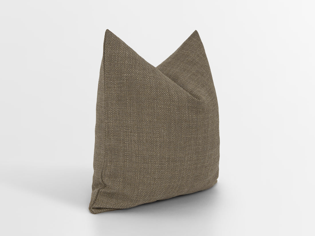 Brown Linen Pillow Cover