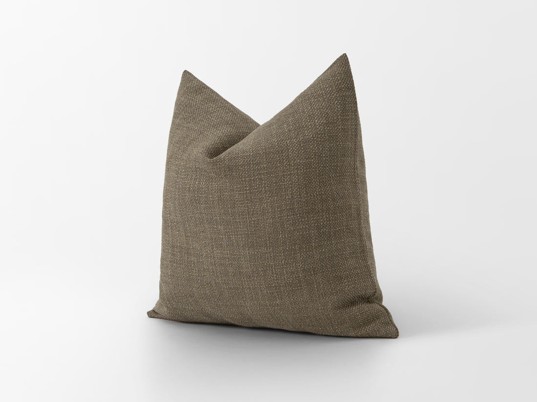 Brown Linen Pillow Cover