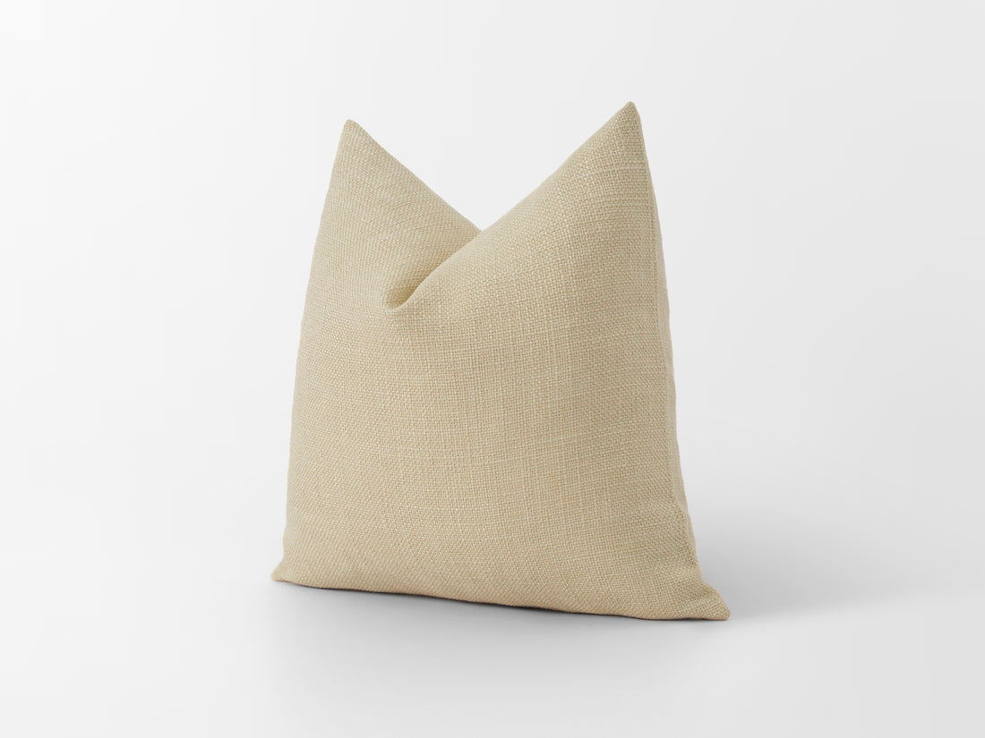 Dusty Yellow Linen Pillow Cover