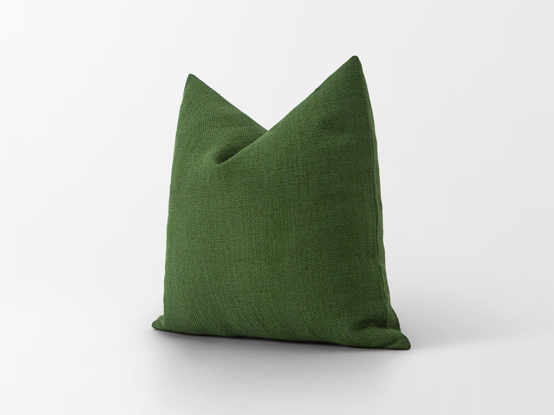 Green Linen Pillow Cover