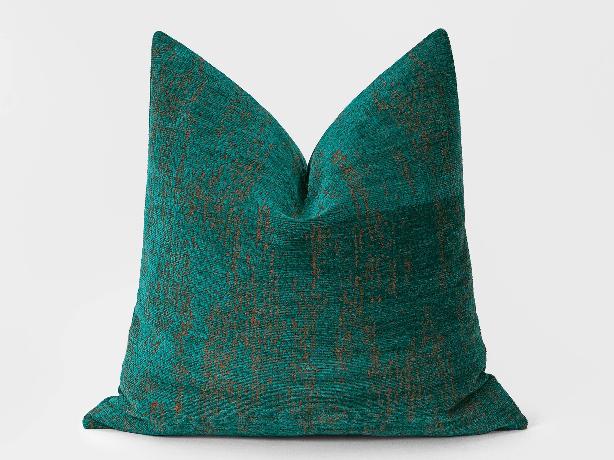Emerald Green Woven Pillow Cover