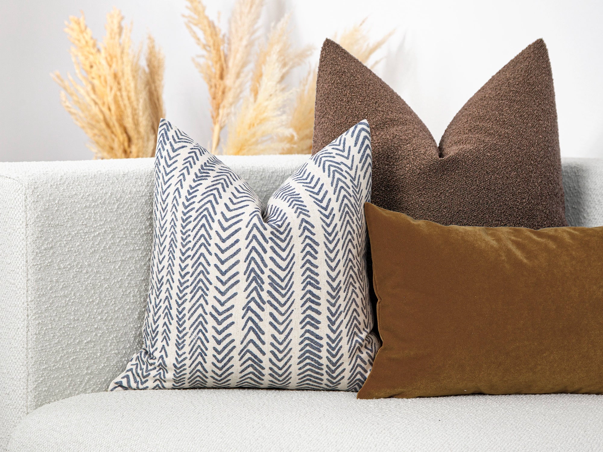 Blue Mud Cloth Pillow Cover