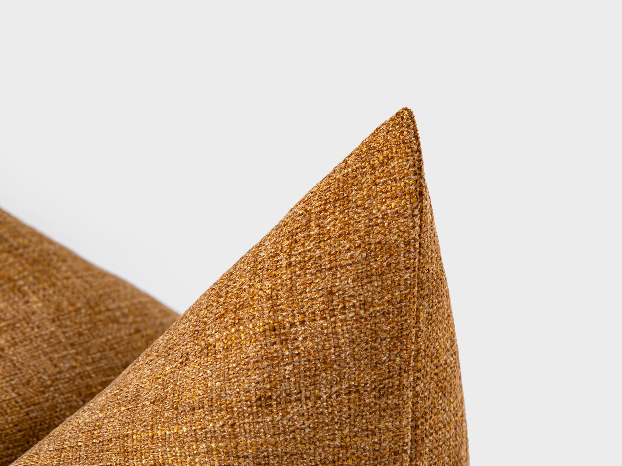 Amber Gold Woven Pillow Cover
