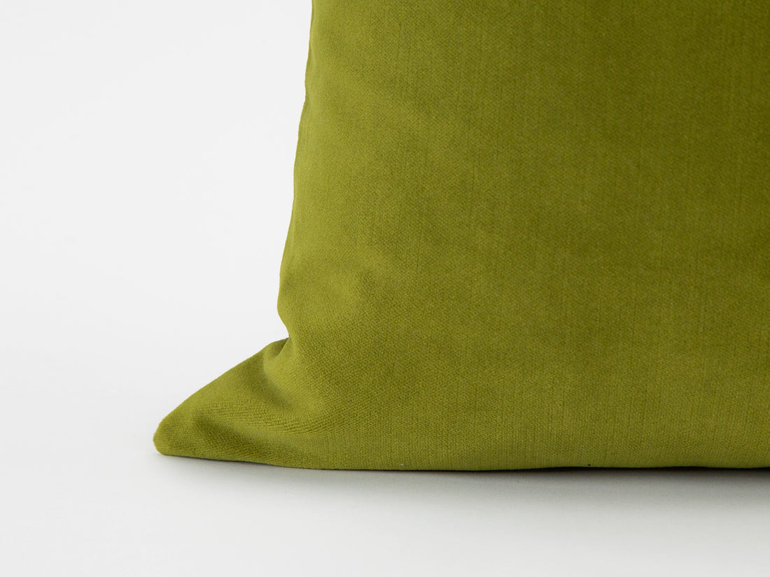 Apple Green Velvet Pillow Cover