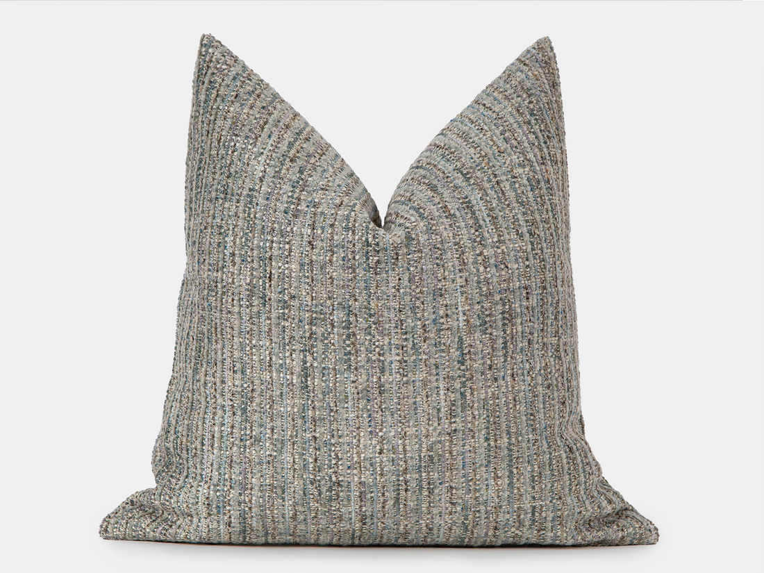 Aqua Blue Boho Pillow Cover