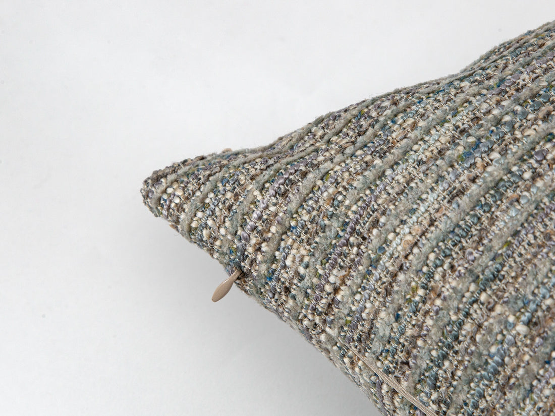 Aqua Blue Boho Pillow Cover