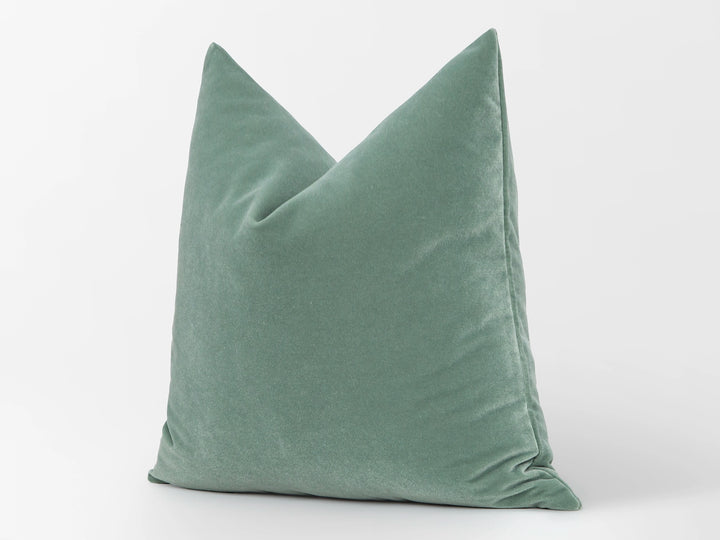Aqua Green Velvet Pillow Cover