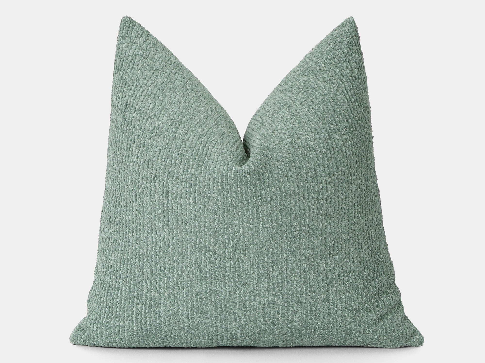 Teal Green Textured Pillow Cover