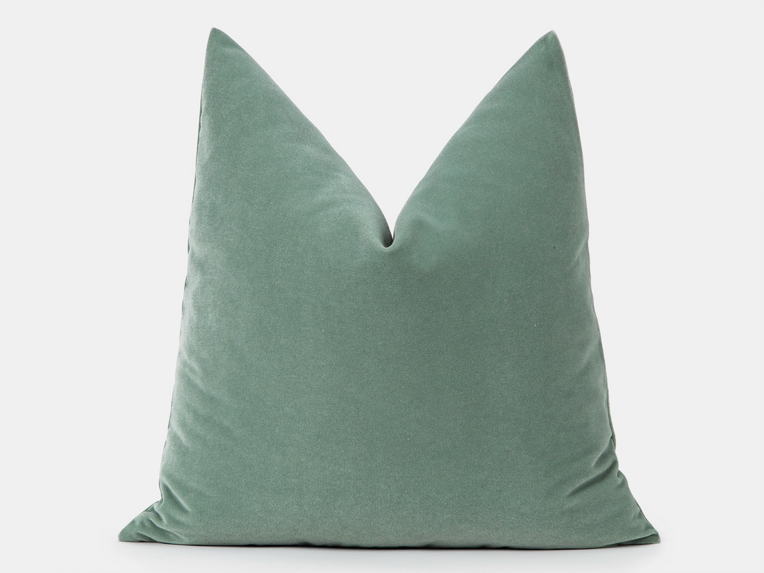 Aqua Green Velvet Pillow Cover