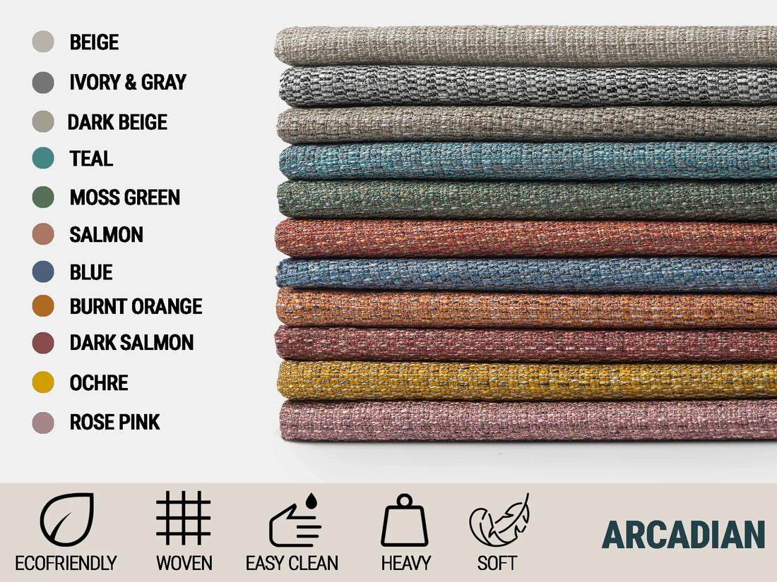 Beige Woven Upholstery Fabric - Arcadian