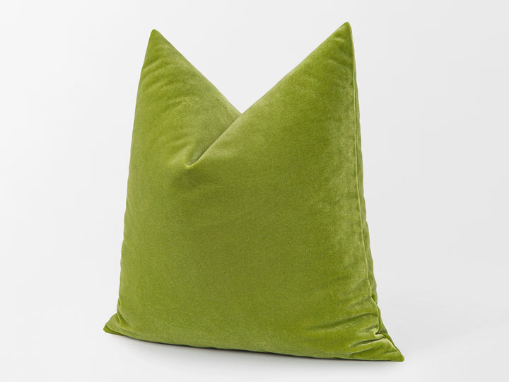 Avocado Green Velvet Pillow Cover