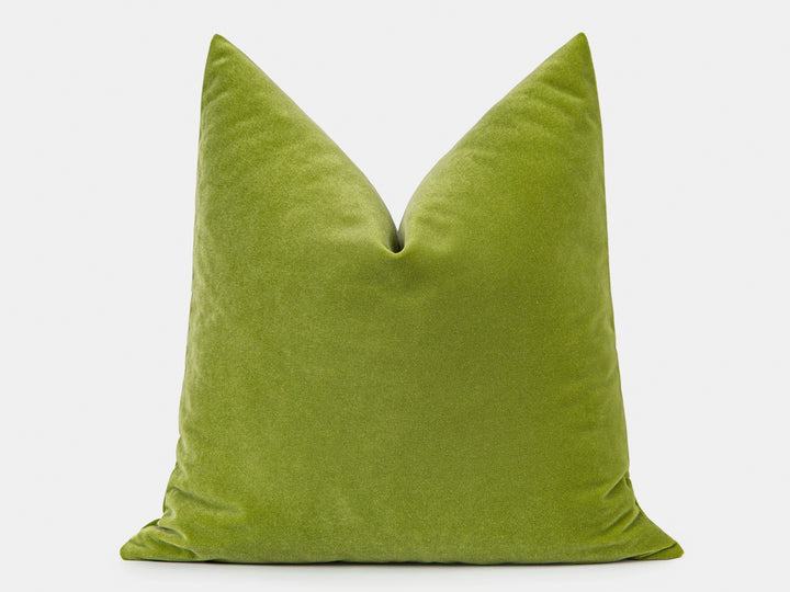 Avocado Green Velvet Pillow Cover